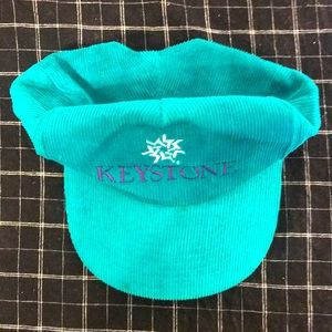 Vintage Keystone Ski Resort trucker hat- teal